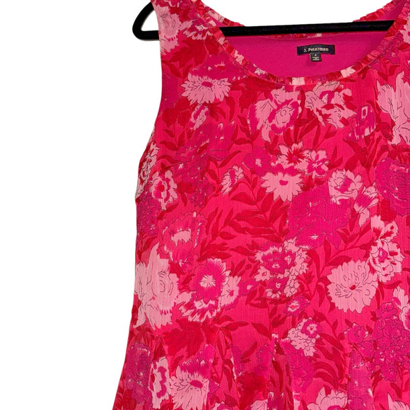 J.Peterman Sz 4 Silk Chiffon Floral Dress Feminine Cottagecore - Picture 11 of 15